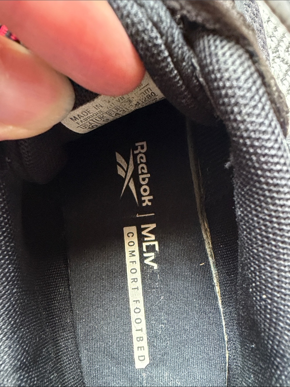 Reebok Men's Black Athletic Trainer with Red Accents - Picture 4 of 13